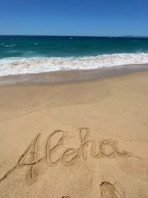 Aloha im Sand